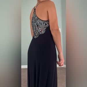 Joanna Chen size 2 blue beaded ball gown